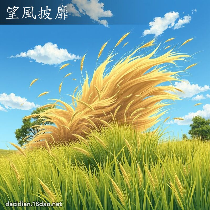 望風披靡 - 國語大辭典配圖