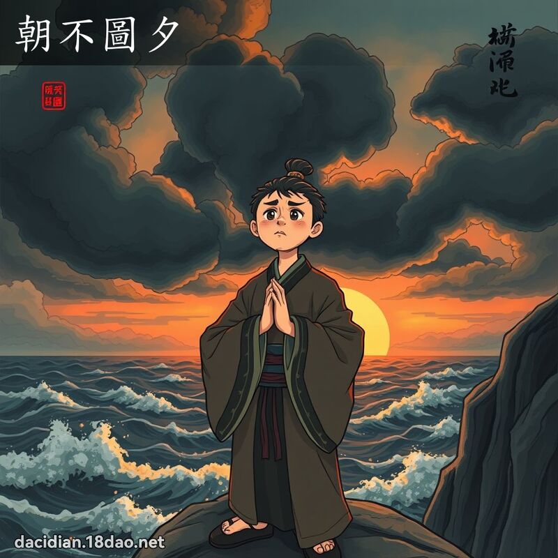 朝不图夕 - 国语大辞典配图