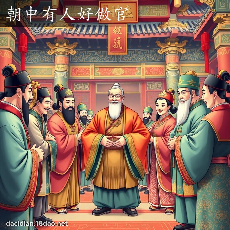 朝中有人好做官 - 国语大辞典配图