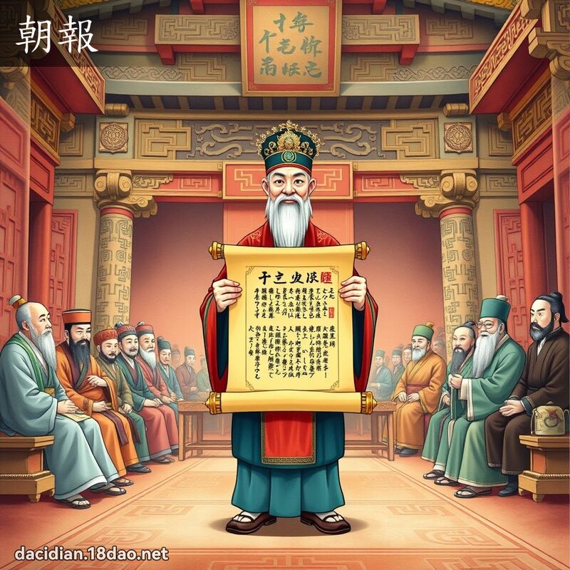 朝报 - 国语大辞典配图