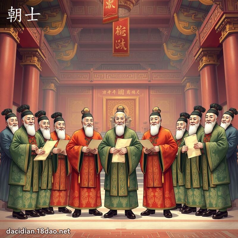 朝士 - 国语大辞典配图
