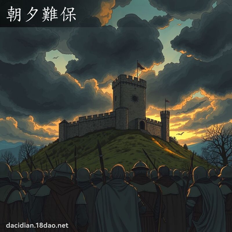 朝夕難保 - 國語大辭典配圖