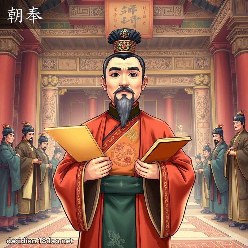 朝奉 - 国语大辞典配图