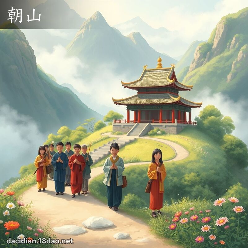 朝山 - 国语大辞典配图