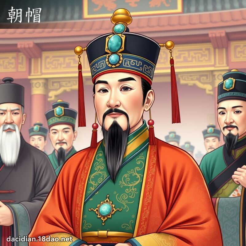 朝帽 - 国语大辞典配图