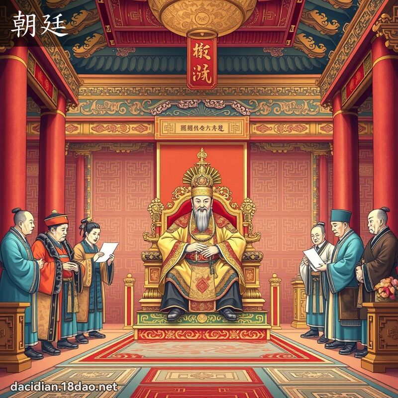 朝廷 - 國語大辭典配圖