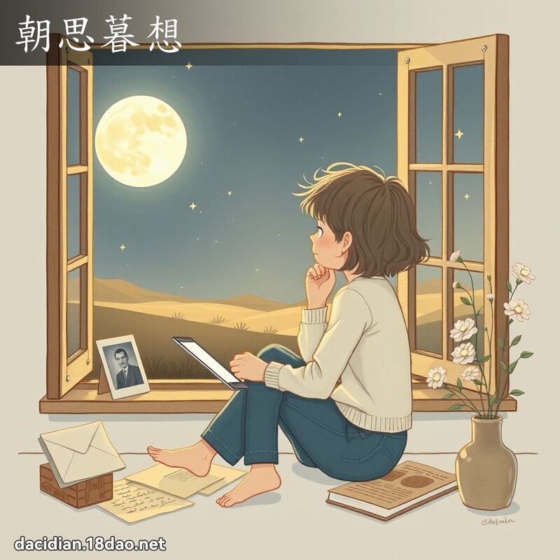 朝思暮想 - 國語大辭典配圖