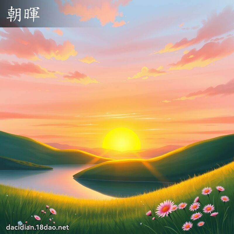 朝暉 - 國語大辭典配圖