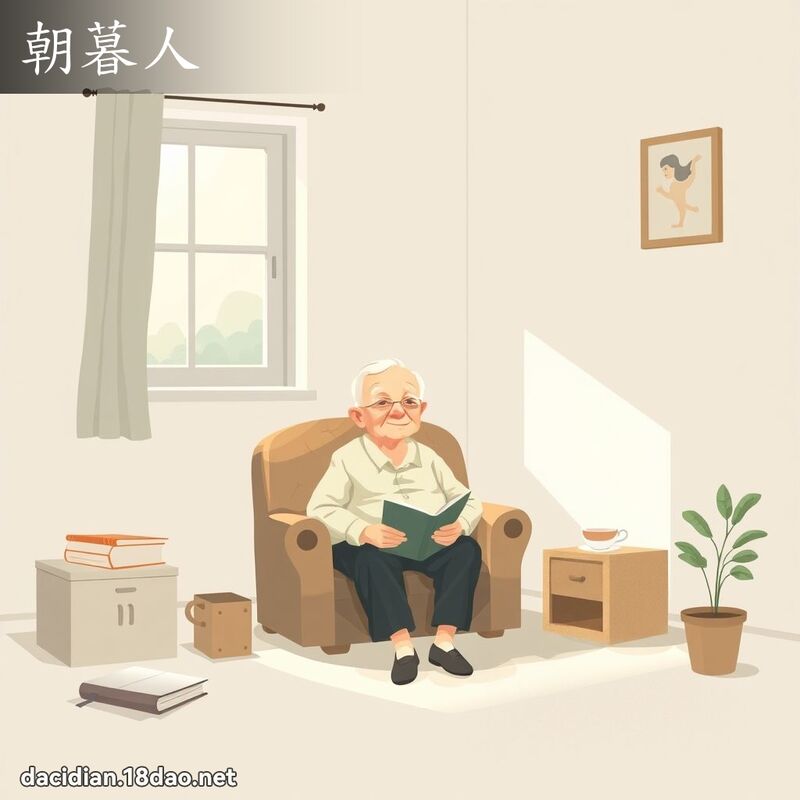 朝暮人 - 国语大辞典配图