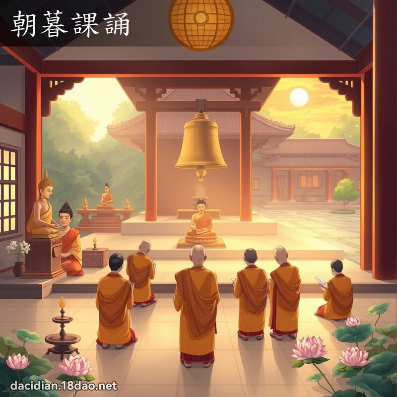 朝暮课诵 - 国语大辞典配图
