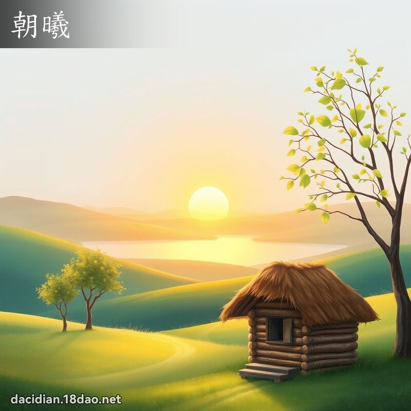 朝曦 - 国语大辞典配图