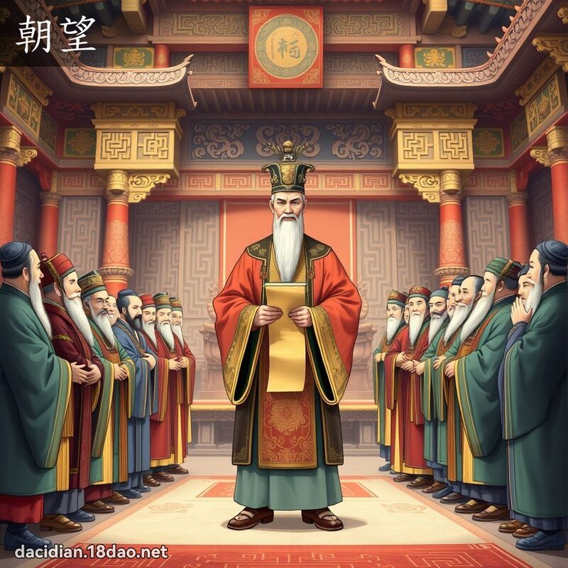 朝望 - 國語大辭典配圖