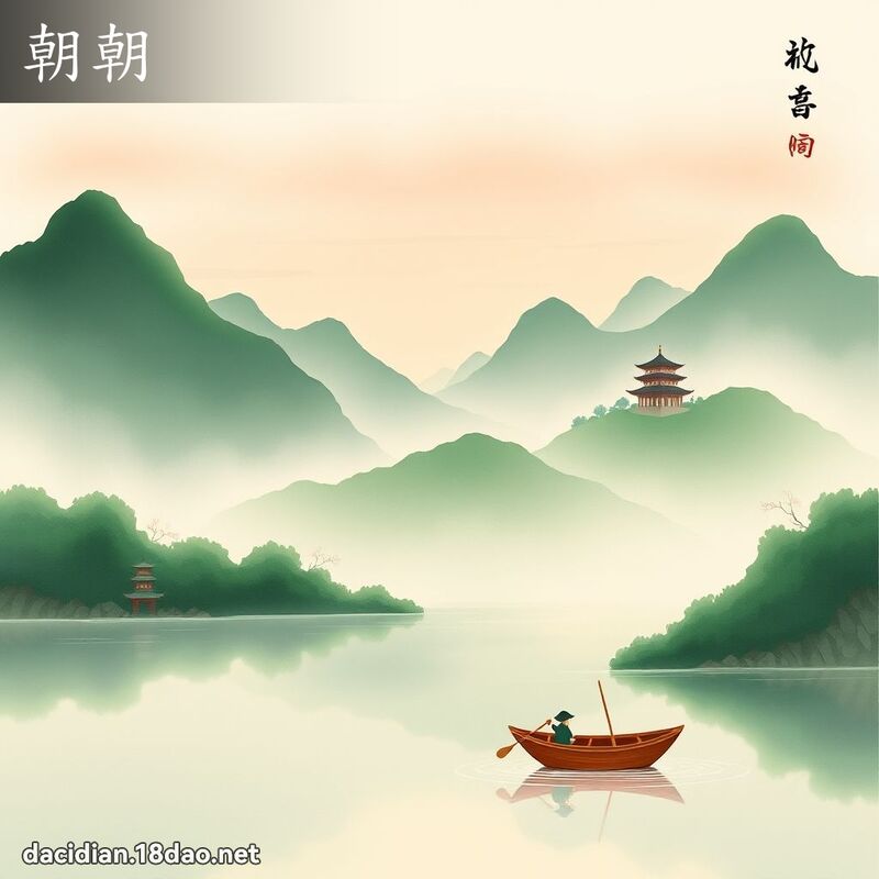朝朝 - 国语大辞典配图