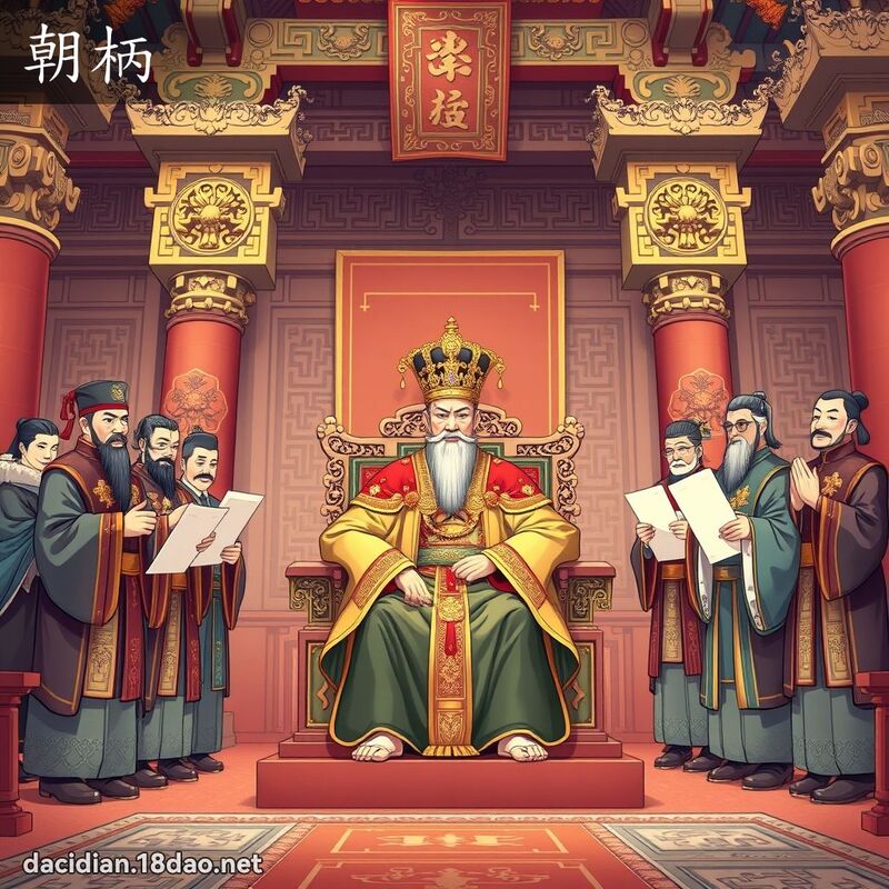 朝柄 - 国语大辞典配图