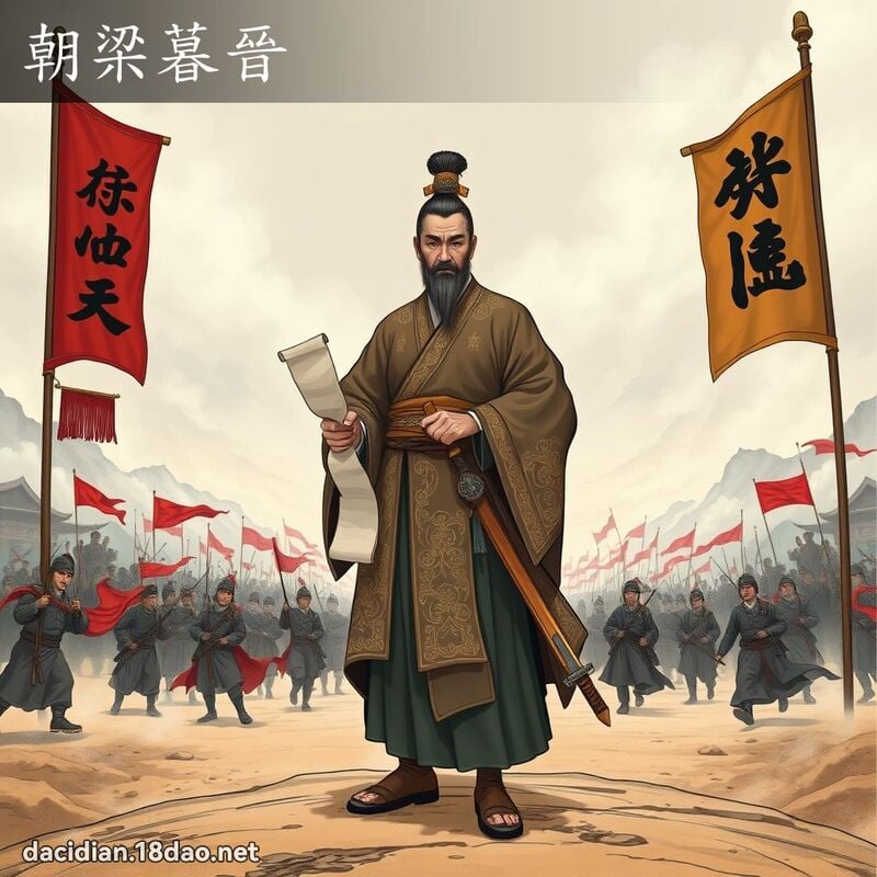 朝梁暮晉 - 國語大辭典配圖