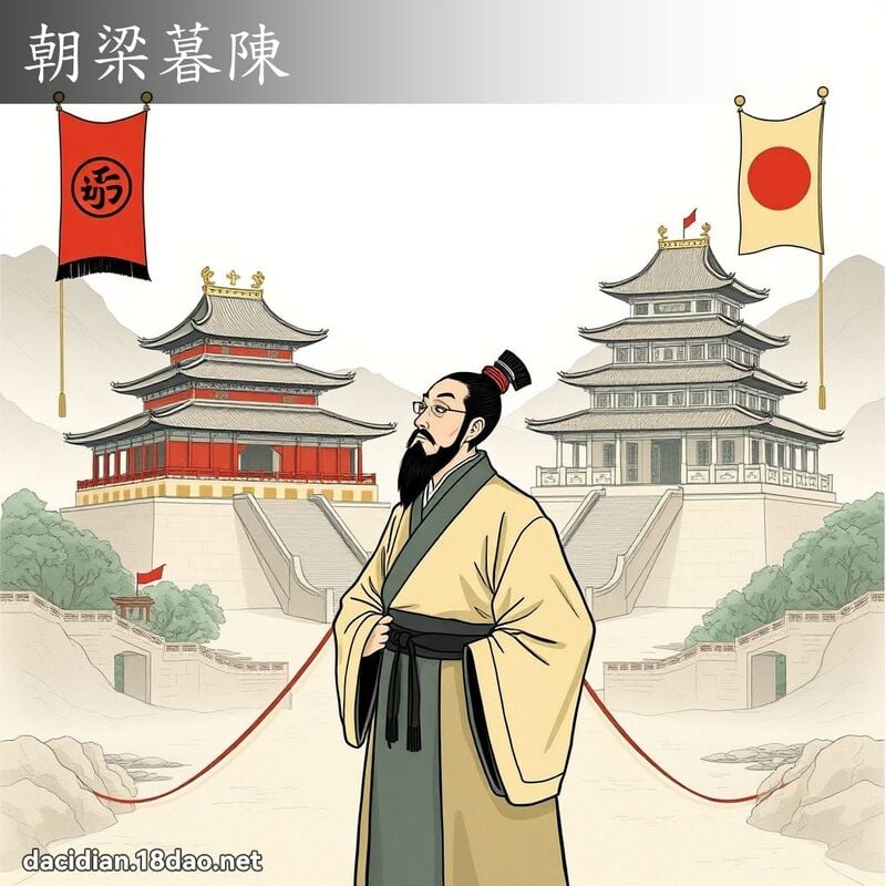 朝梁暮陈 - 国语大辞典配图