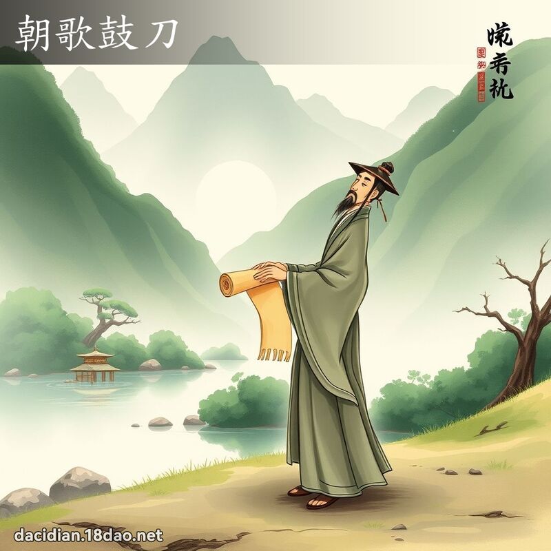 朝歌鼓刀 - 国语大辞典配图