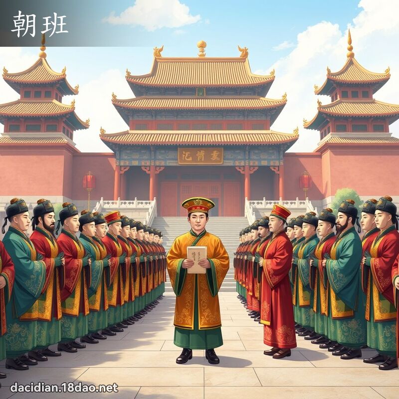 朝班 - 国语大辞典配图
