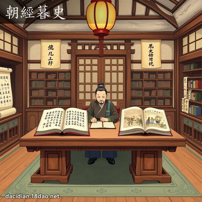 朝经暮史 - 国语大辞典配图