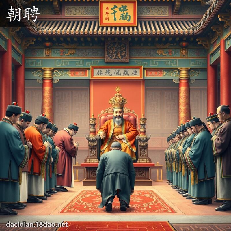 朝聘 - 国语大辞典配图
