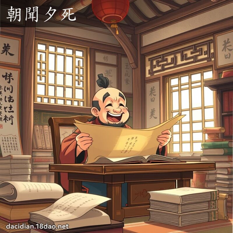 朝聞夕死 - 國語大辭典配圖