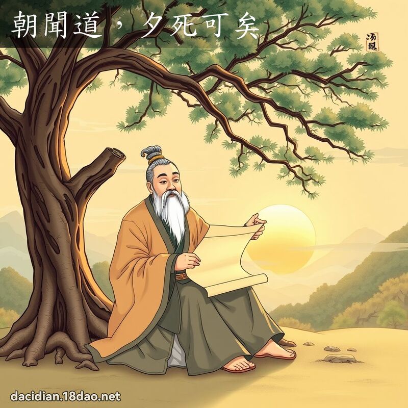 朝闻道，夕死可矣 - 国语大辞典配图
