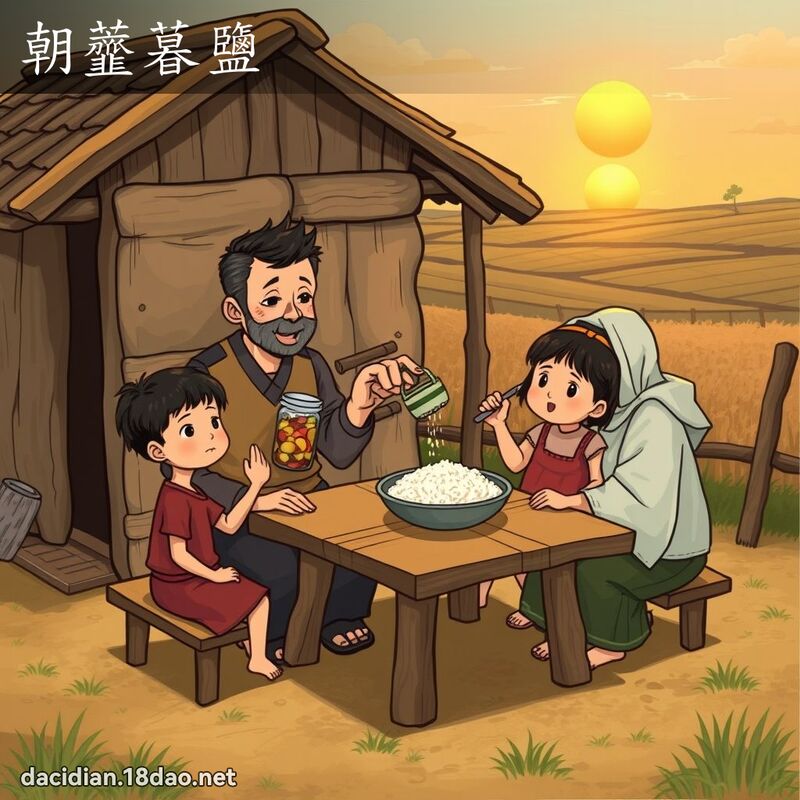 朝虀暮盐 - 国语大辞典配图