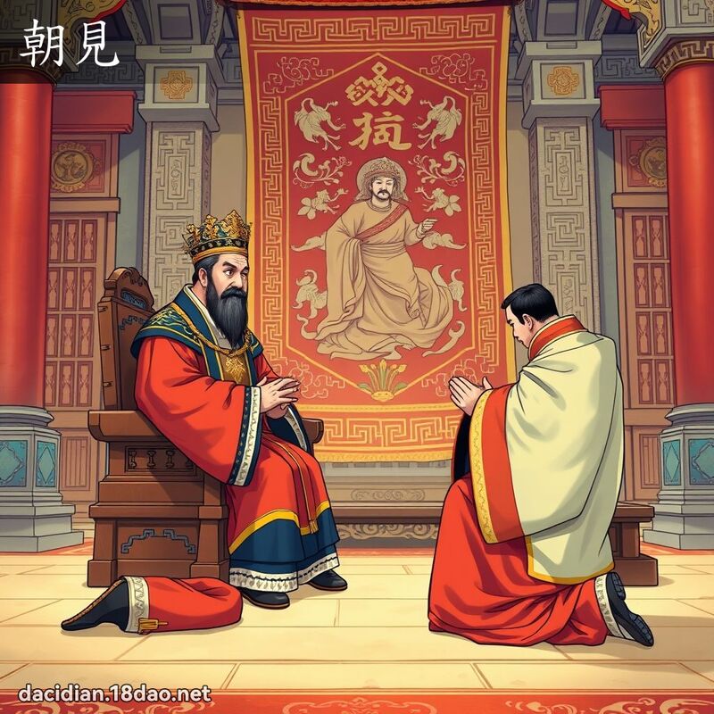 朝见 - 国语大辞典配图