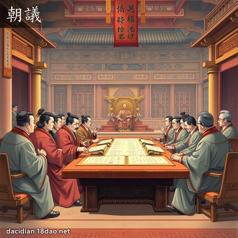 朝議 - 國語大辭典配圖