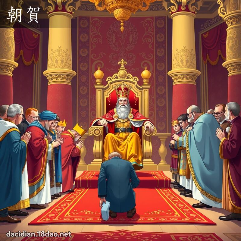 朝贺 - 国语大辞典配图
