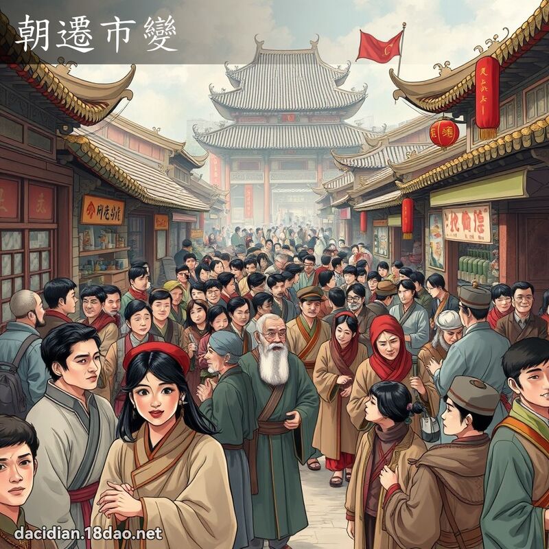 朝遷市變 - 國語大辭典配圖