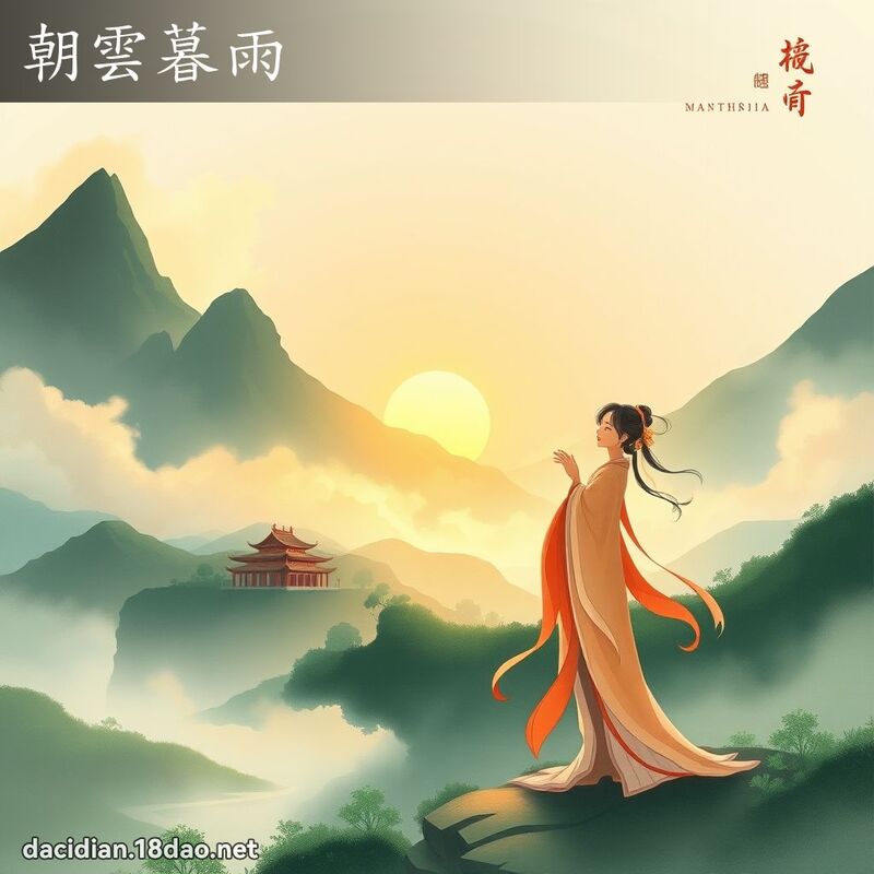 朝雲暮雨 - 國語大辭典配圖