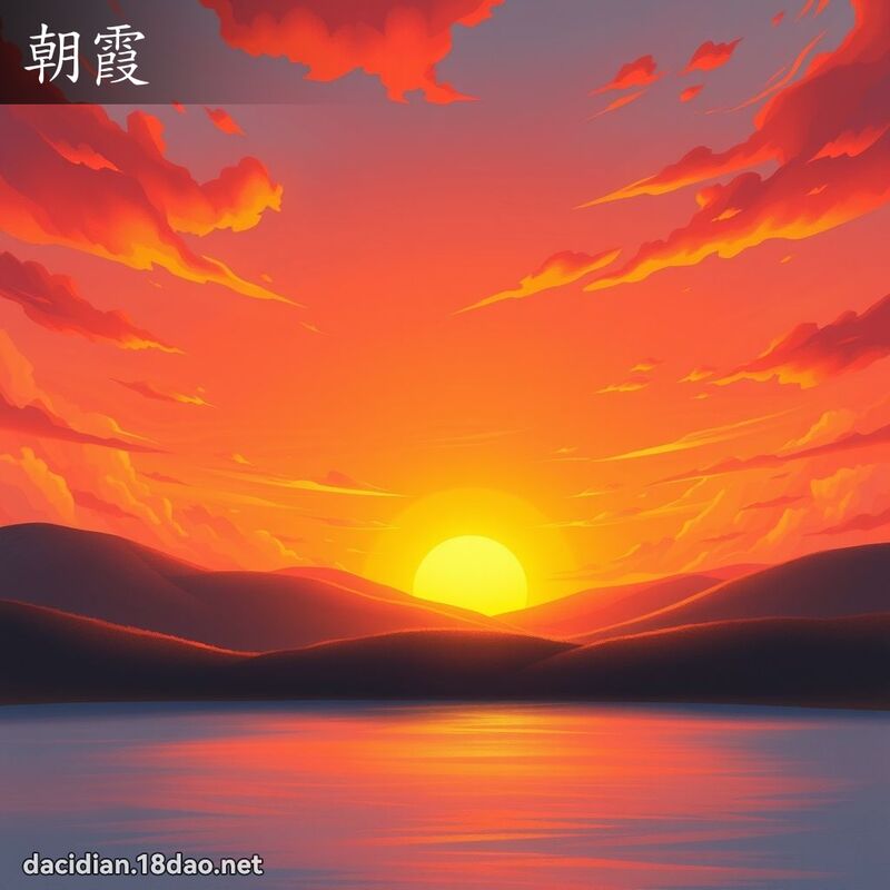 朝霞 - 国语大辞典配图