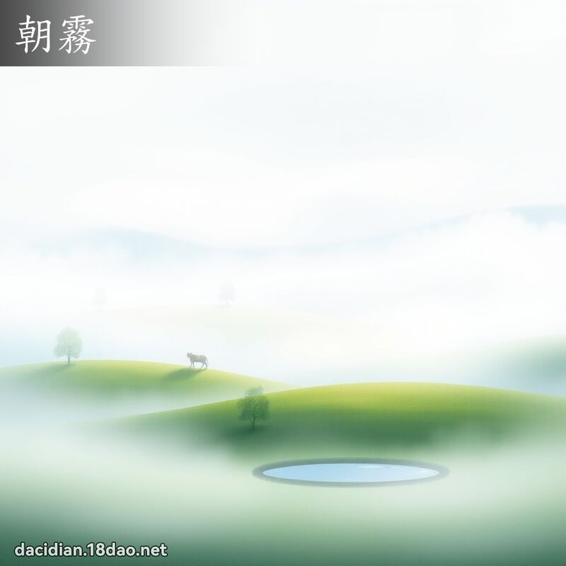 朝雾 - 国语大辞典配图