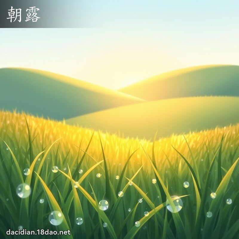 朝露 - 國語大辭典配圖