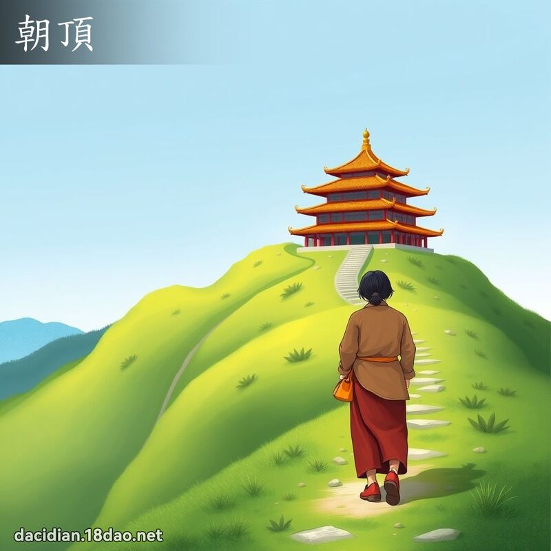 朝顶 - 国语大辞典配图