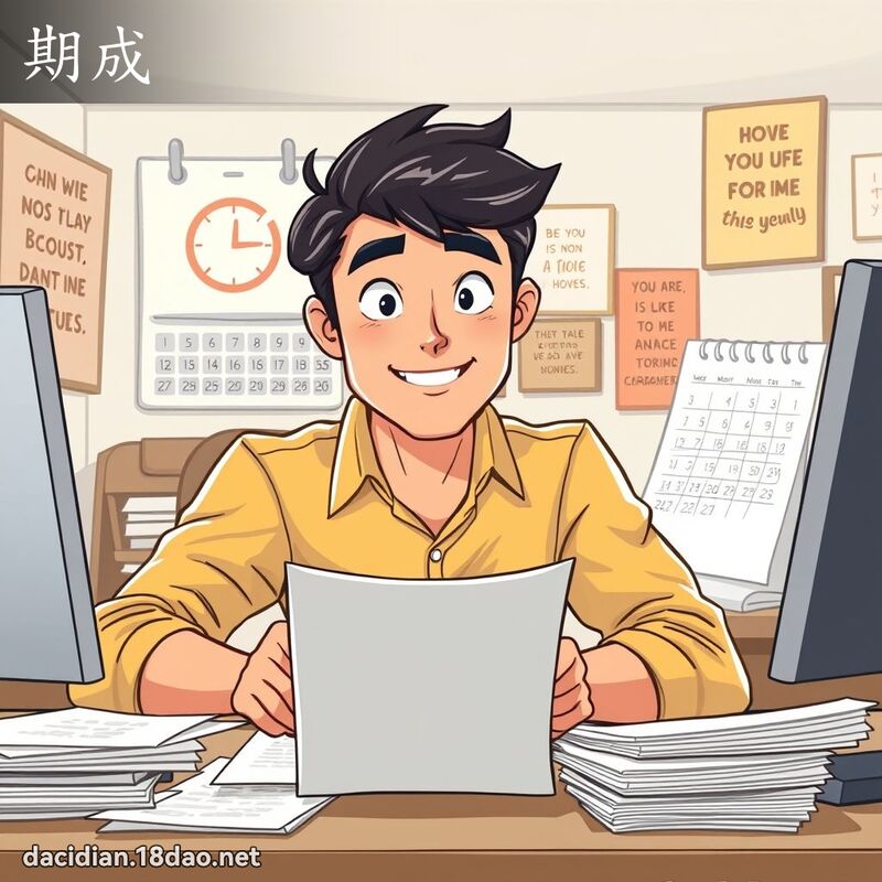 期成 - 国语大辞典配图