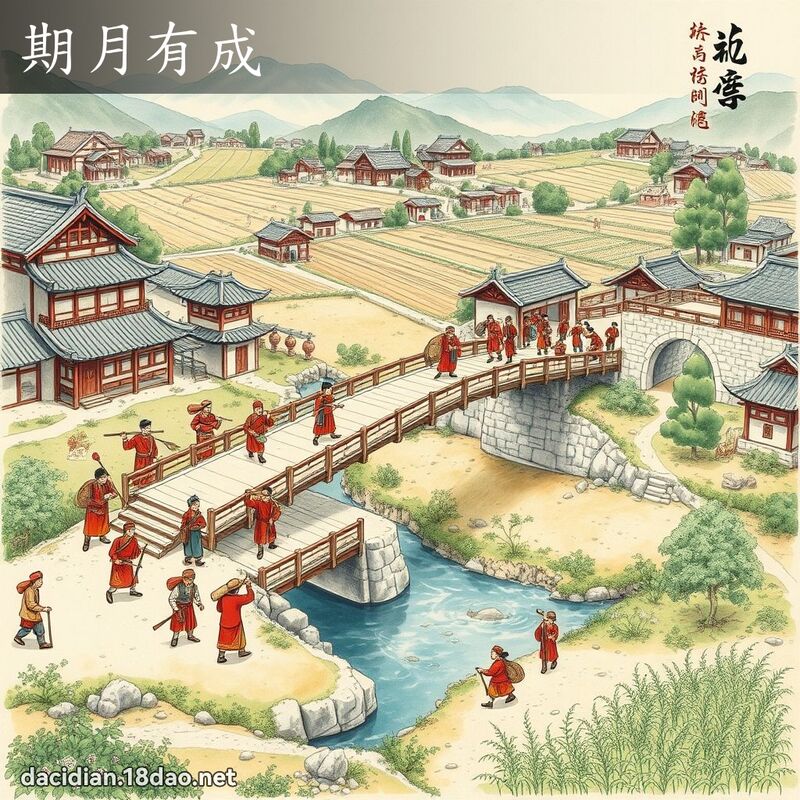 期月有成 - 國語大辭典配圖