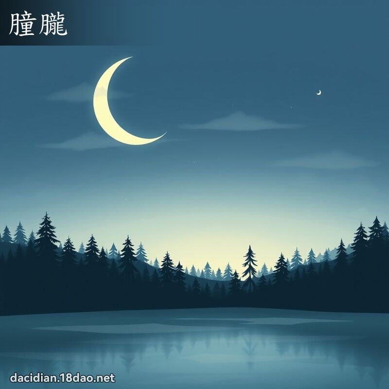 朣朧 - 國語大辭典配圖