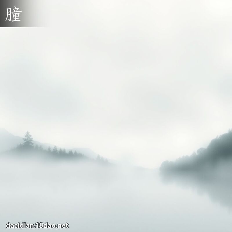 朣 - 國語大辭典配圖