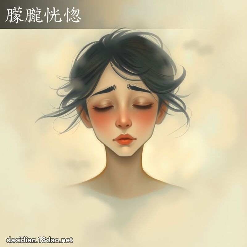 朦朧恍惚 - 國語大辭典配圖