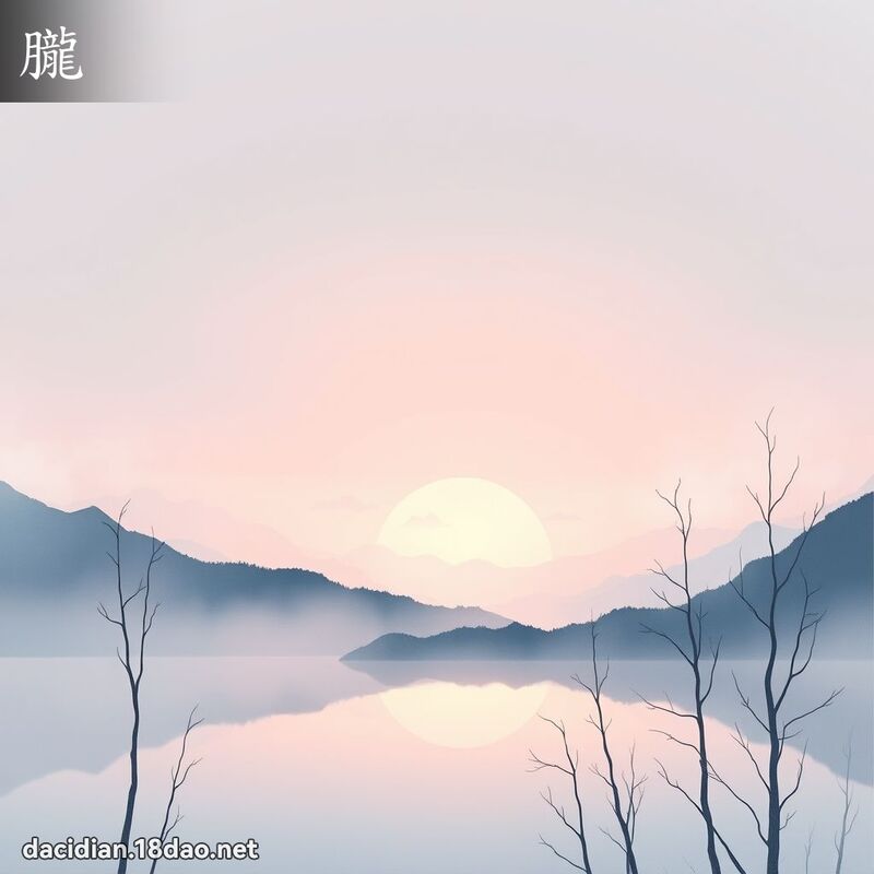 朧 - 國語大辭典配圖