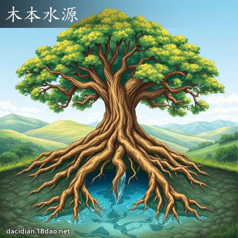 木本水源 - 國語大辭典配圖