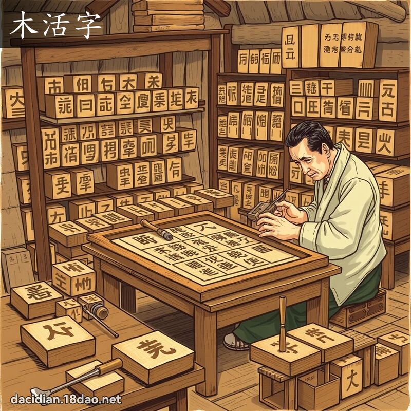 木活字 - 國語大辭典配圖