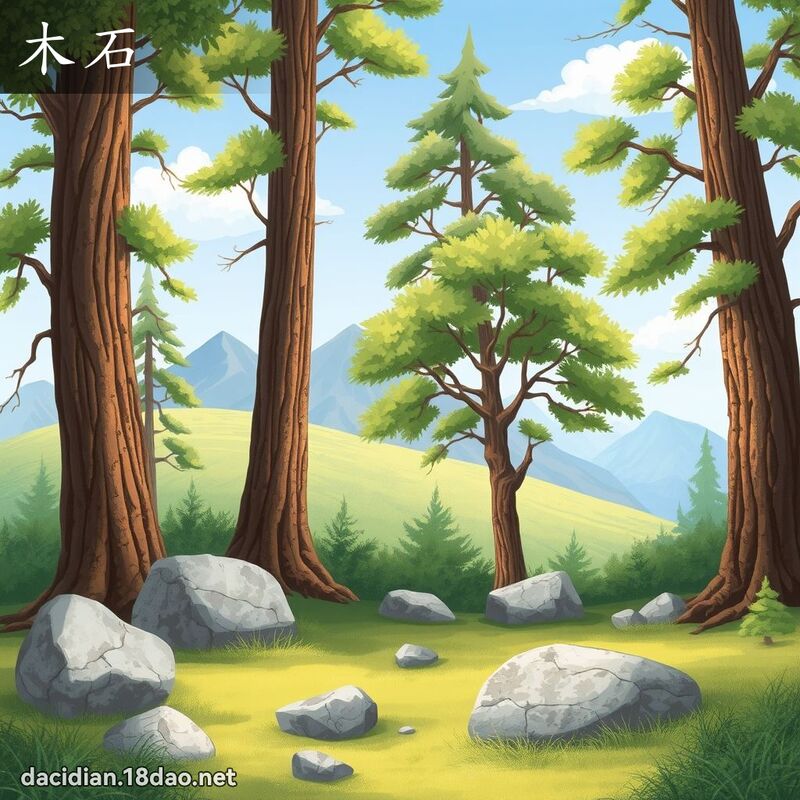 木石 - 國語大辭典配圖