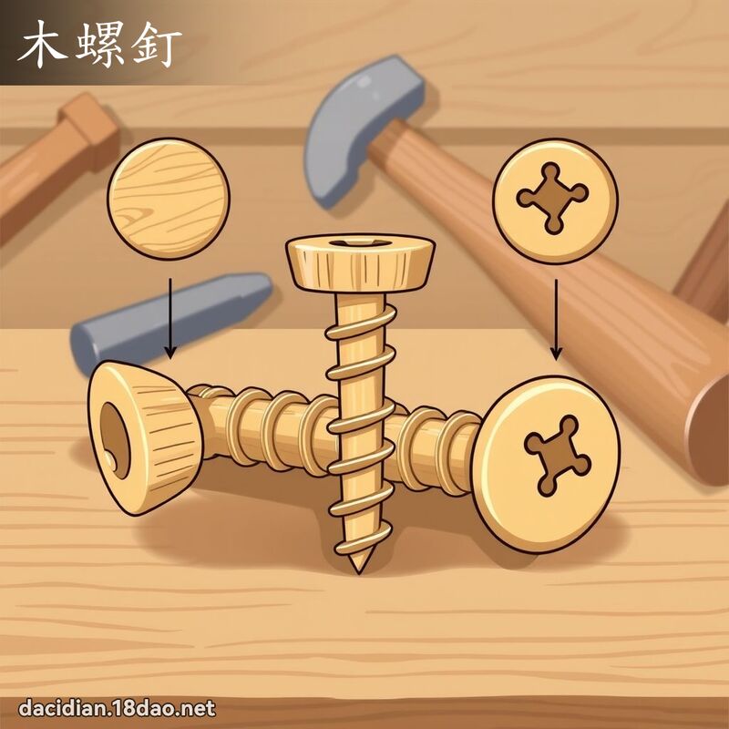 木螺釘 - 國語大辭典配圖