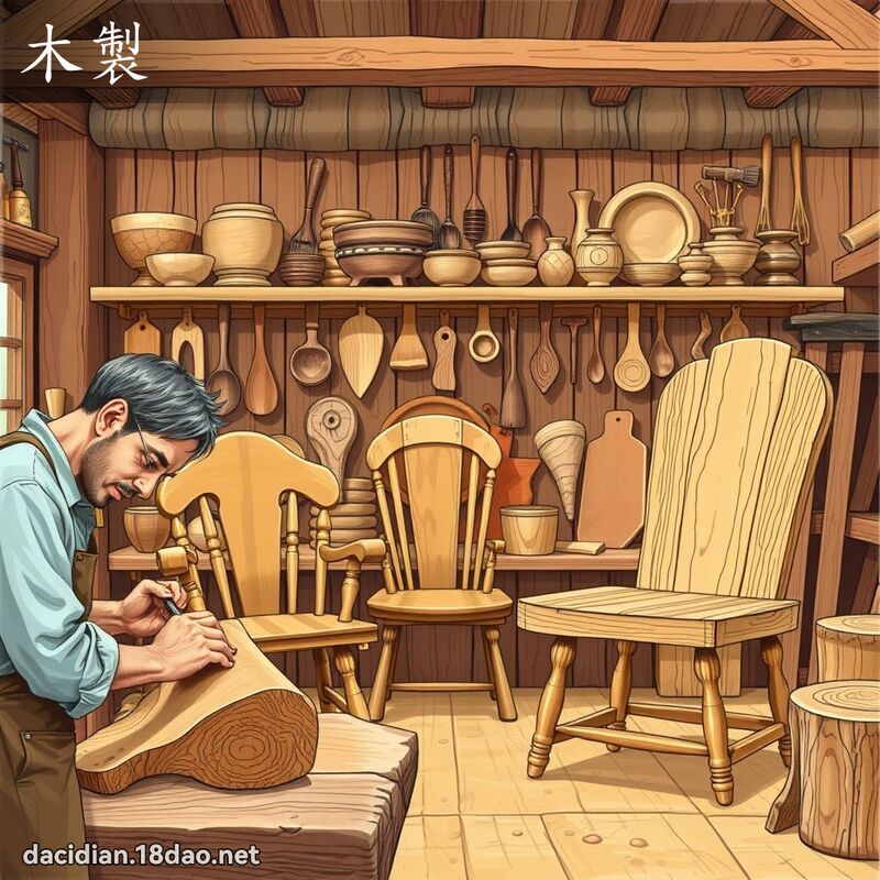 木製 - 國語大辭典配圖