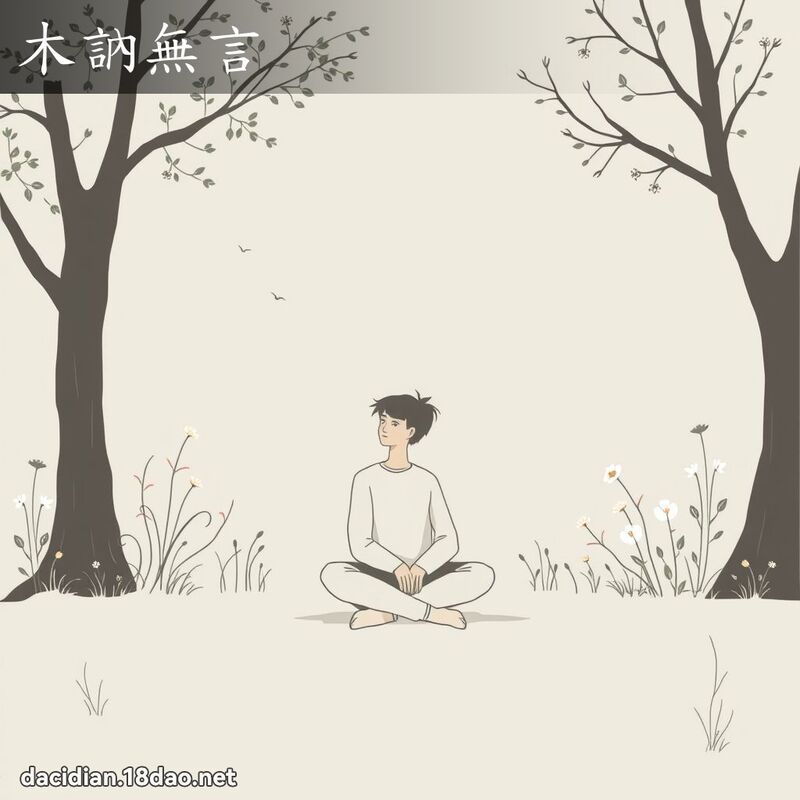 木訥無言 - 國語大辭典配圖