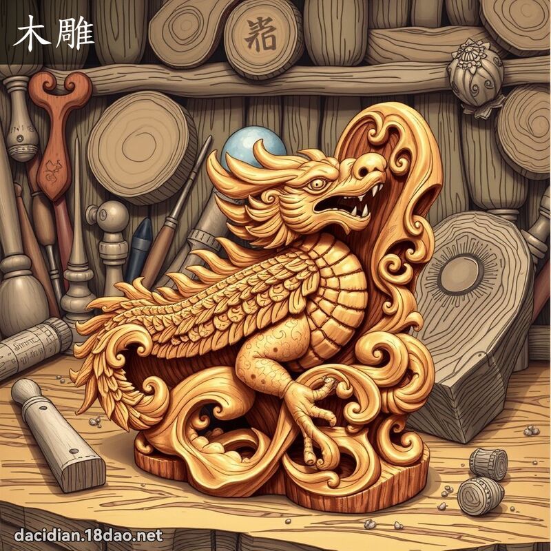 木雕 - 國語大辭典配圖