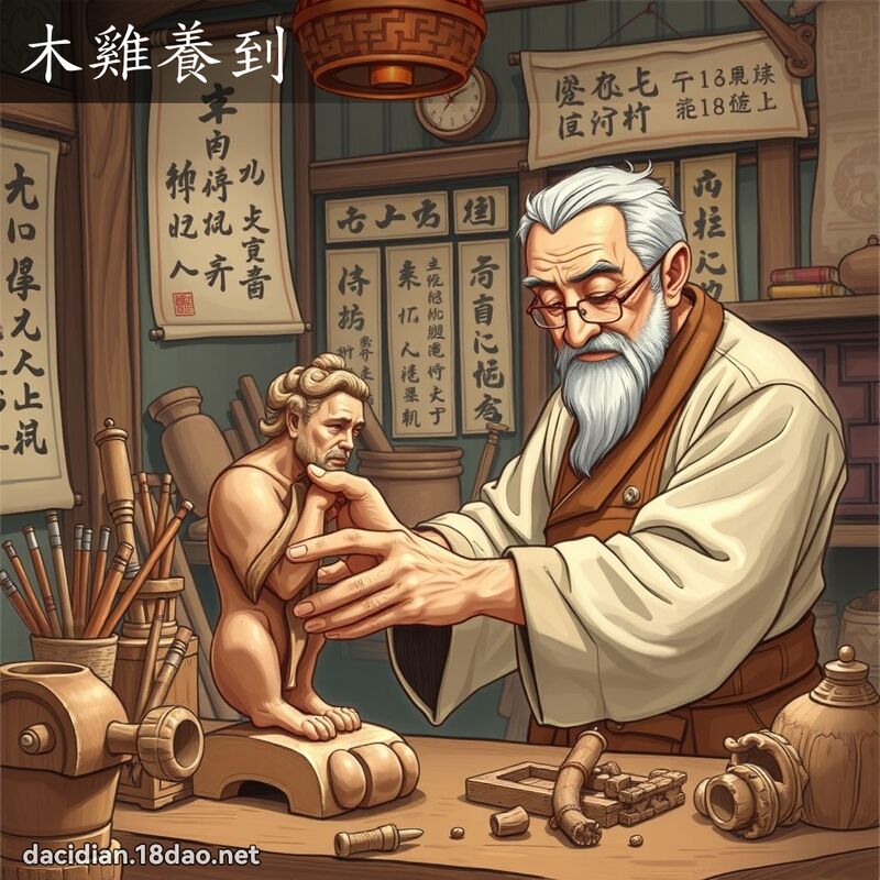 木鸡养到 - 国语大辞典配图